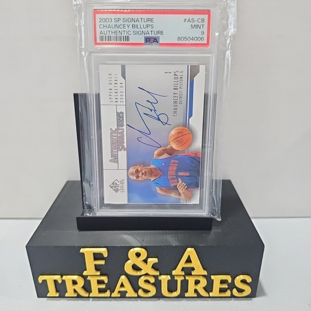 2003-04 SP Signature Ed Authentic Signatures Chauncey Billups #AS-CB (AU) PSA 9